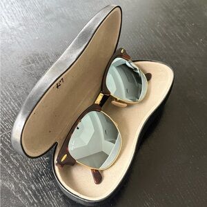 Ray-Ban Brown and Gold Sunglasses